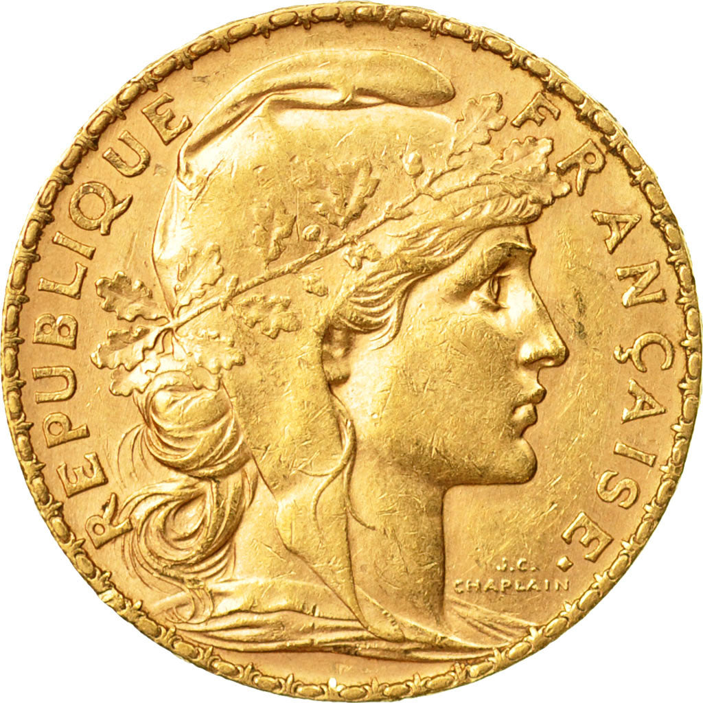 Monnaie, France, Marianne, 20 Francs, 1906, Paris, TTB+, Or, Gadoury:1064
