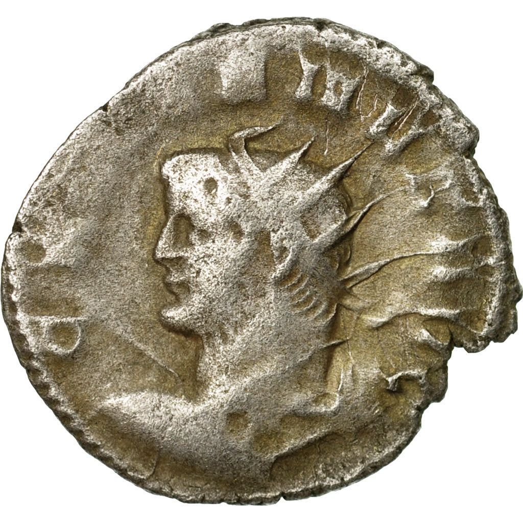 Moneta, Gallienus, Antoninianus, 257-258, Milan, Rare, MB, Biglione, RIC:360 var
