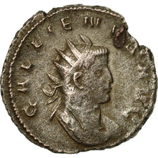Moneta, Gallienus, Antoninianus, 257-258, Milan, Rare, MB+, Biglione, RIC:336