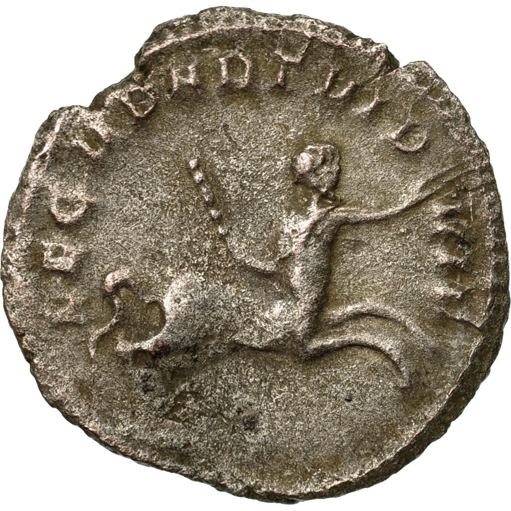 Moneta, Gallienus, Antoninianus, 257-258, Milan, Rare, MB+, Biglione, RIC:336