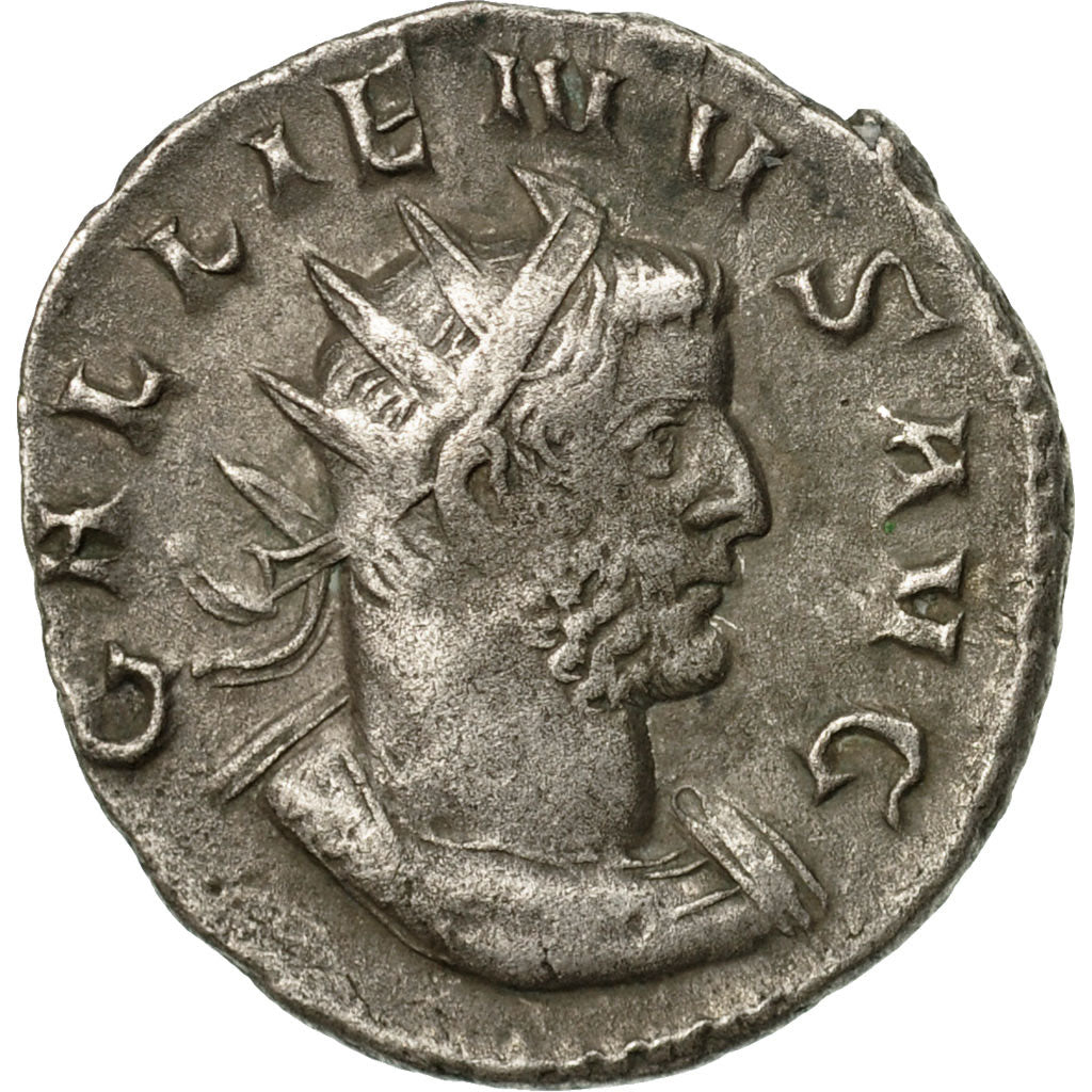 Coin, Gallienus, Antoninianus, 257-258, Milan, Rare, MS(60-62), Billon, RIC:320