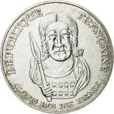 Coin, France, Clovis, 100 Francs, 1996, Paris, AU(55-58), Silver, KM:1180