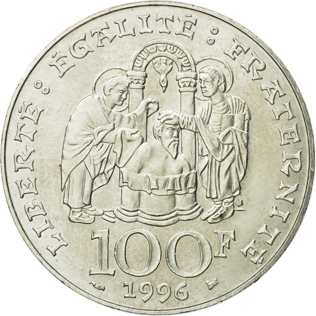 Monnaie, France, Clovis, 100 Francs, 1996, Paris, SUP, Argent, Gadoury:953