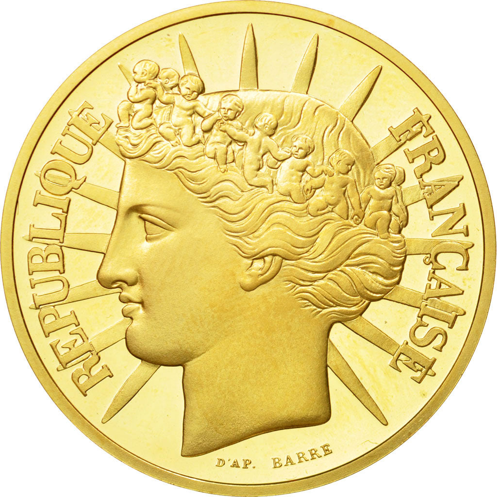 Coin, France, 100 Francs, 1988, Paris, MS(65-70), Gold, KM:966b, Gadoury:903