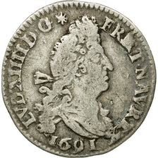 Monnaie, France, Louis XIV, 4 Sols, 1691, Paris, TB+, Argent, Gadoury:106