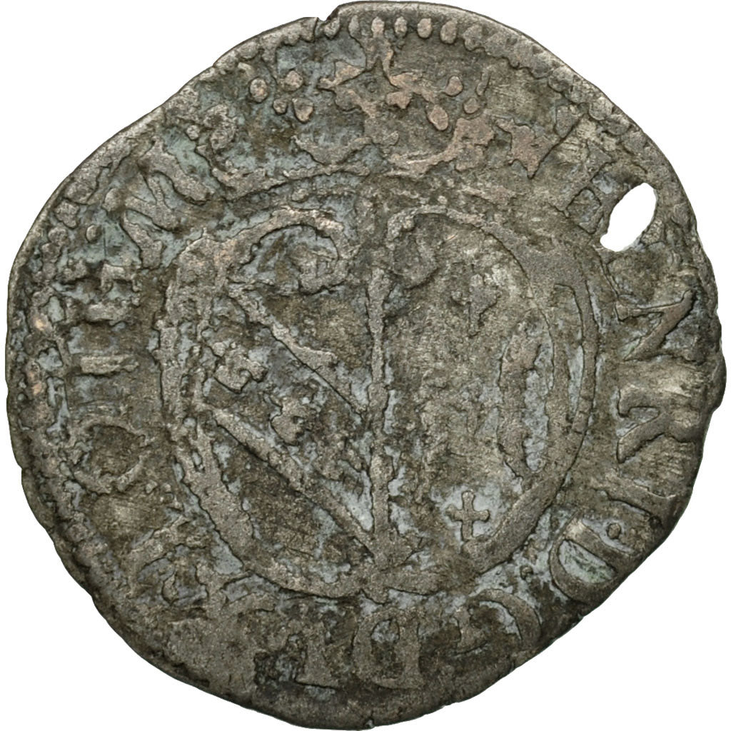 Coin, France, Charles IV, 1/2 Gros, Nancy, VF(20-25), Billon, Boudeau:1561