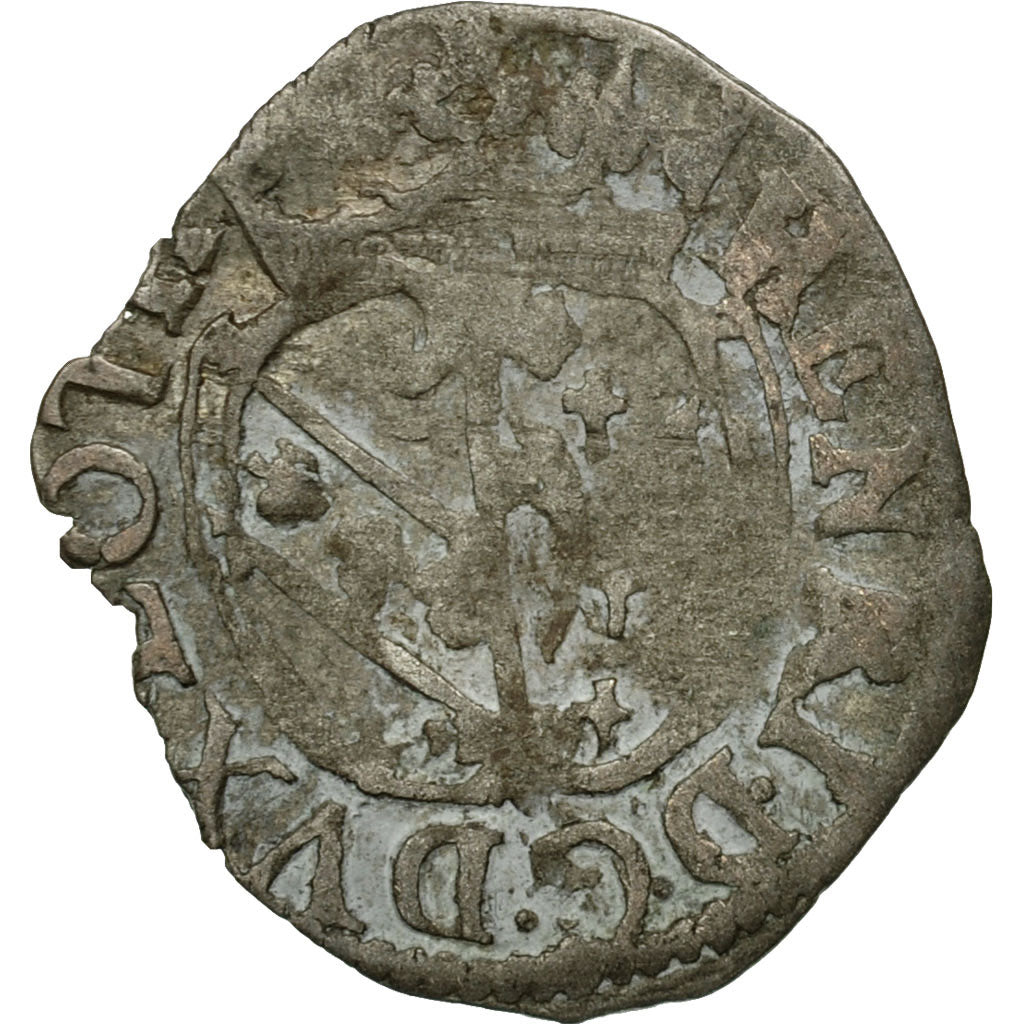 Munten, Frankrijk, Charles IV, 1/2 Gros, Nancy, FR, Billon, Boudeau:1561