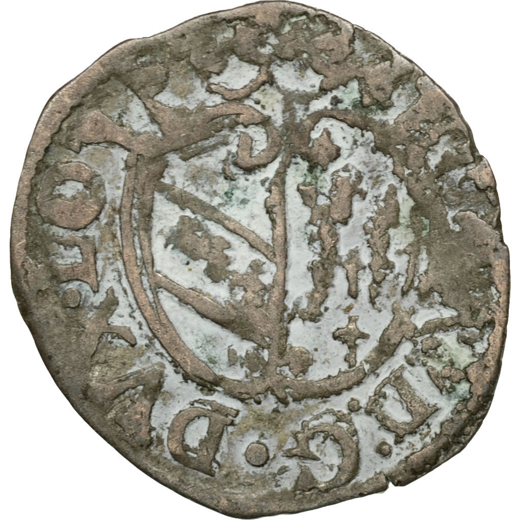 Moneda, Francia, Charles IV, 1/2 Gros, Nancy, BC+, Vellón, Boudeau:1561