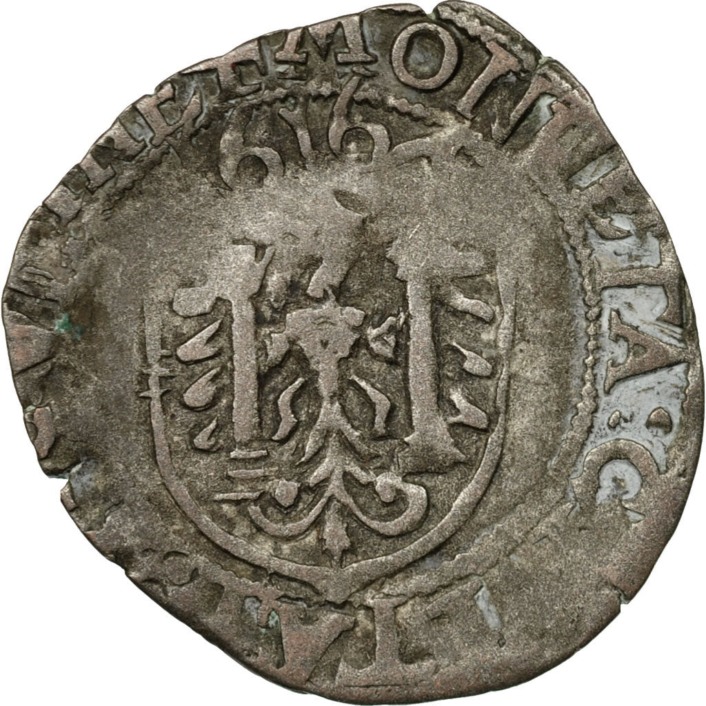 Moneda, Estados alemanes, Carolus, 1616, Besançon, BC+, Vellón, Boudeau:1291