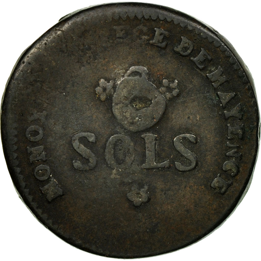 Coin, German States, MAINZ, Friedrich Karl Josef, 2 Sols, 1793, Mayence