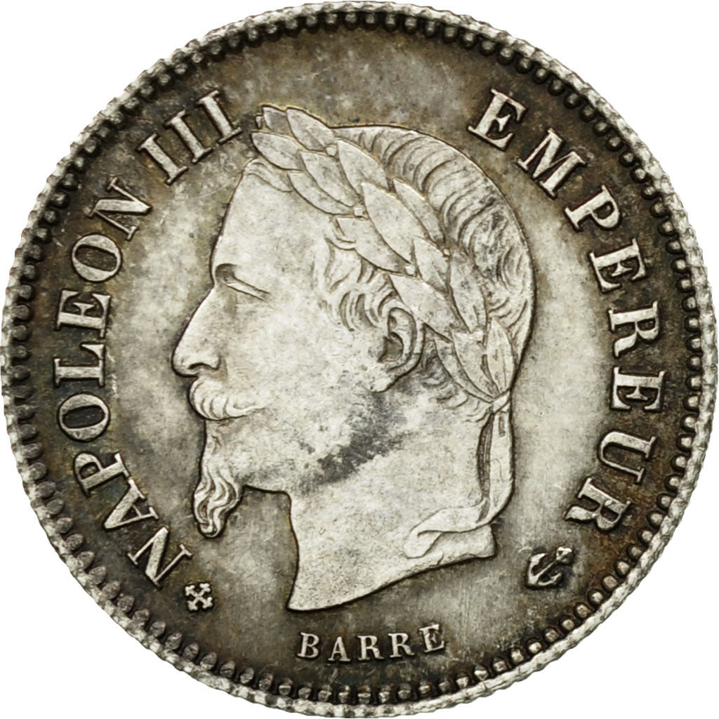 Coin, France, Napoleon III, Napoléon III, 20 Centimes, 1867, Strasbourg