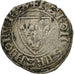 Monnaie, France, Charles VI, Blanc Guénar, Châlons-Sur-Marne, TB+, Argent