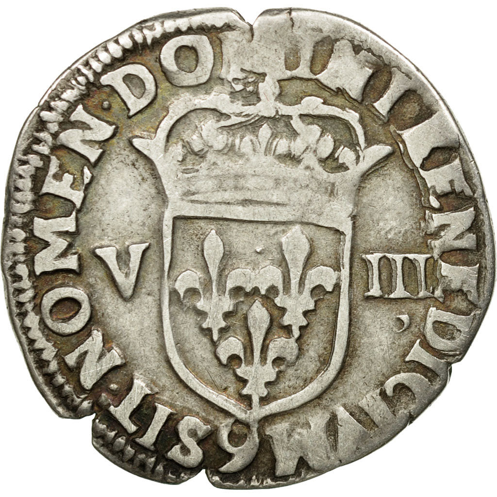 Münze, Frankreich, Henri IV, 1/8 Ecu, 1603, Rennes, S, Bronze, Sombart:4688