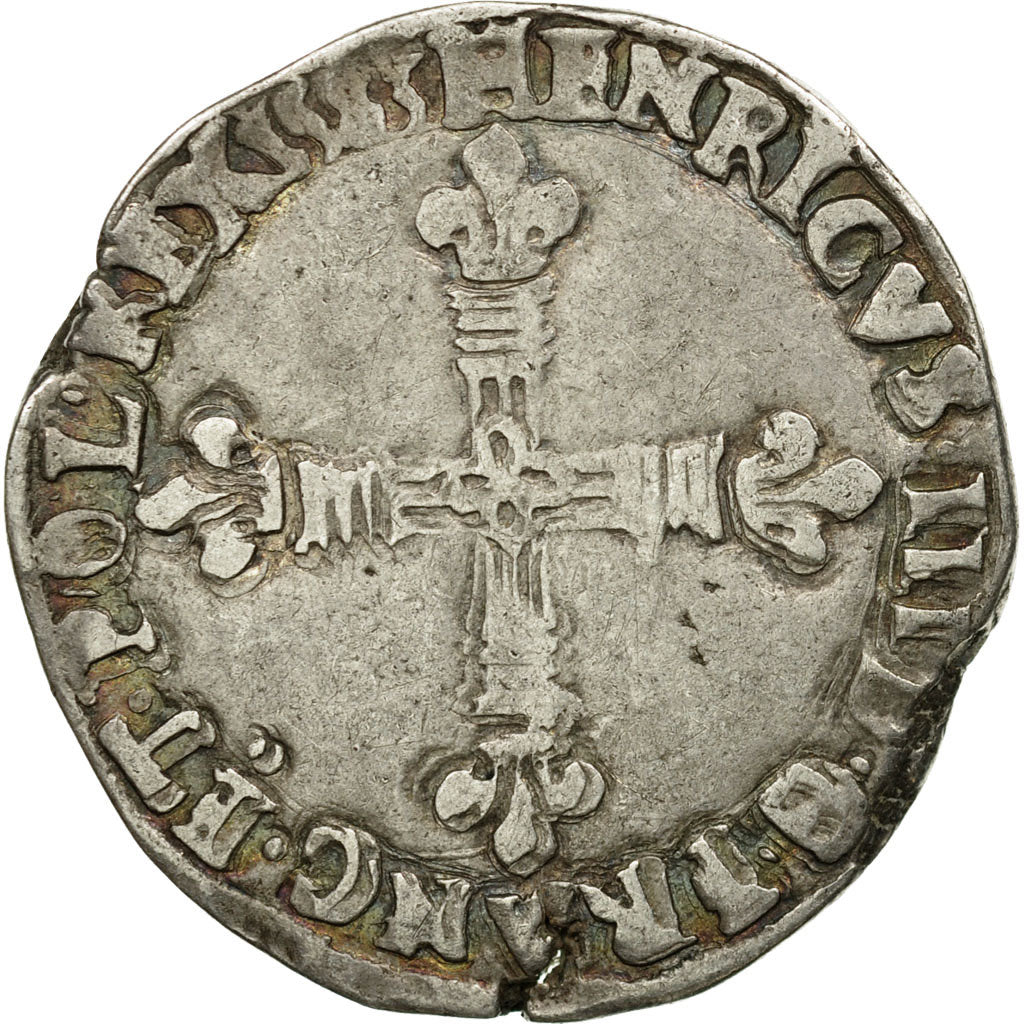 Coin, France, Henri III, 1/4 Ecu, 1583, VF(30-35), Silver