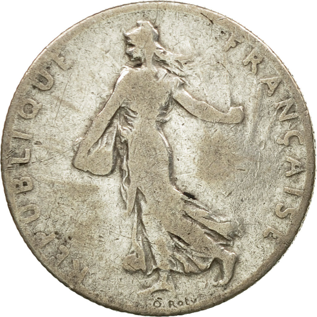 Coin, France, Semeuse, 50 Centimes, 1901, Paris, F(12-15), Silver, KM:854