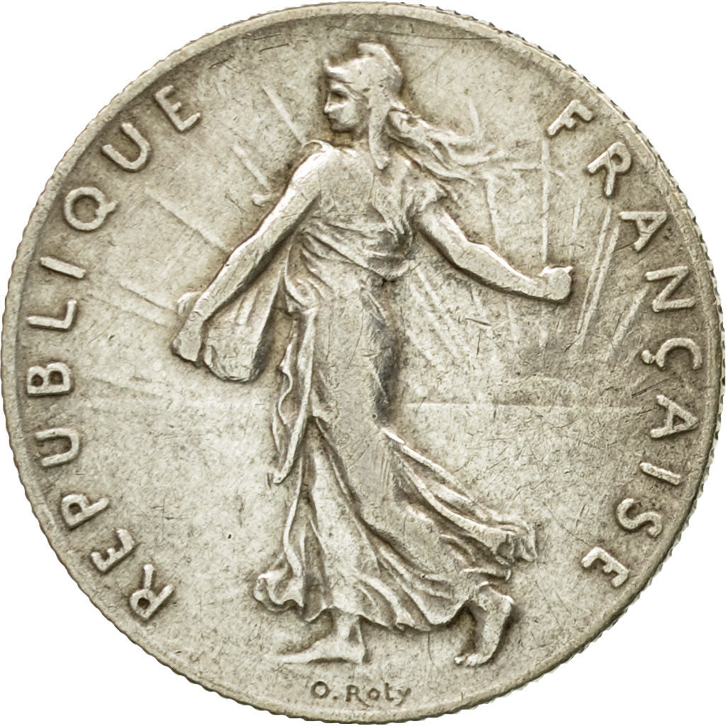 Moneta, Francia, Semeuse, 50 Centimes, 1911, Paris, BB+, Argento, KM:854