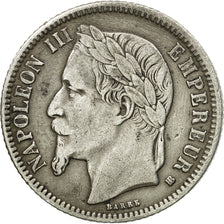 Coin, France, Napoleon III, Napoléon III, Franc, 1866, Strasbourg, EF(40-45)