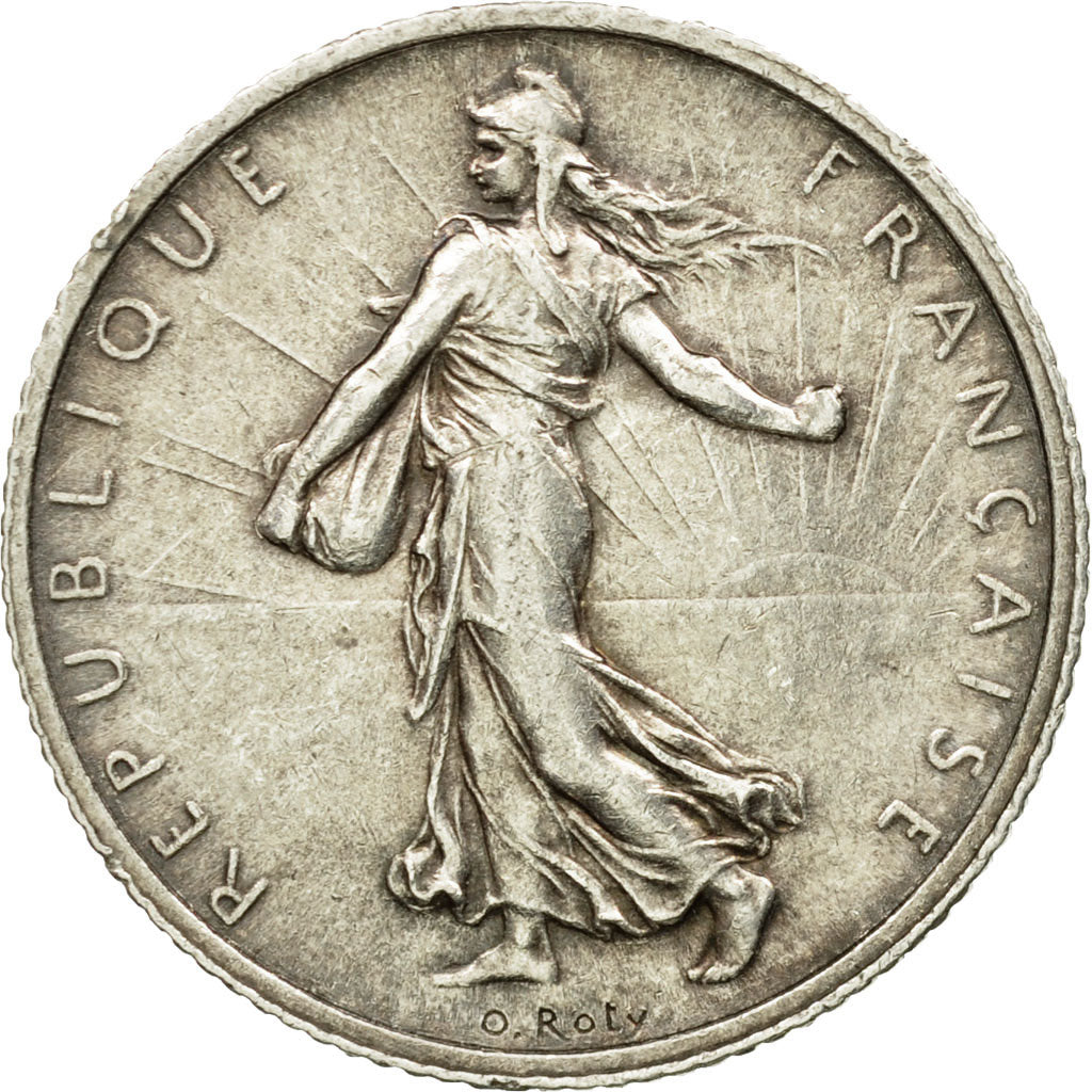 Coin, France, Semeuse, Franc, 1904, Paris, AU(50-53), Silver, KM:844.1