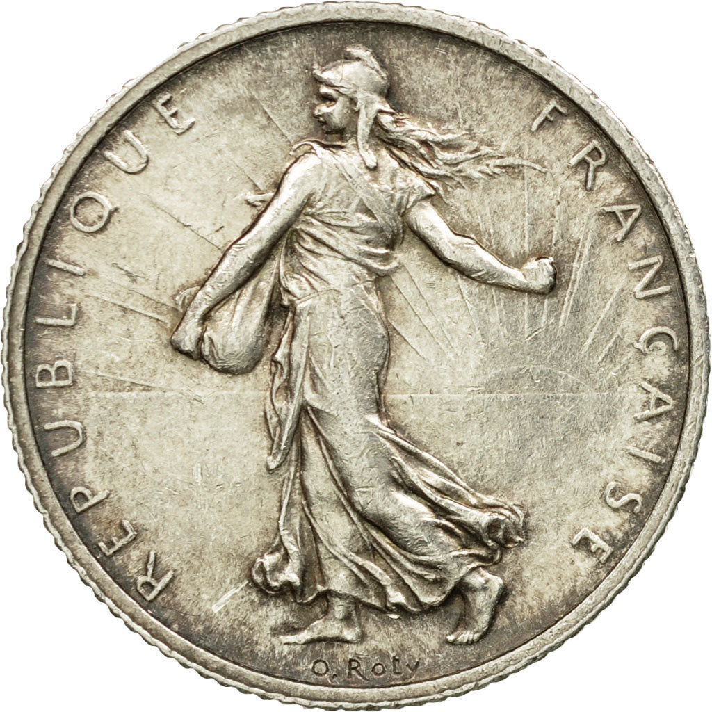 Coin, France, Semeuse, Franc, 1904, Paris, AU(50-53), Silver, KM:844.1