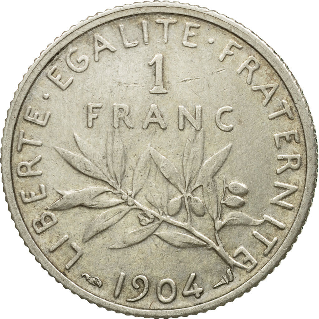 Münze, Frankreich, Semeuse, Franc, 1904, Paris, SS+, Silber, KM:844.1