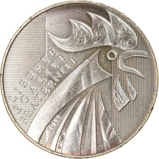 France, 10 Euro, 2014, Coq, MS(63), Silver, Gadoury:EU656