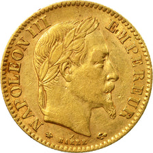 Moneta, Francia, Napoleon III, Napoléon III, 10 Francs, 1867, Paris, BB+, Oro