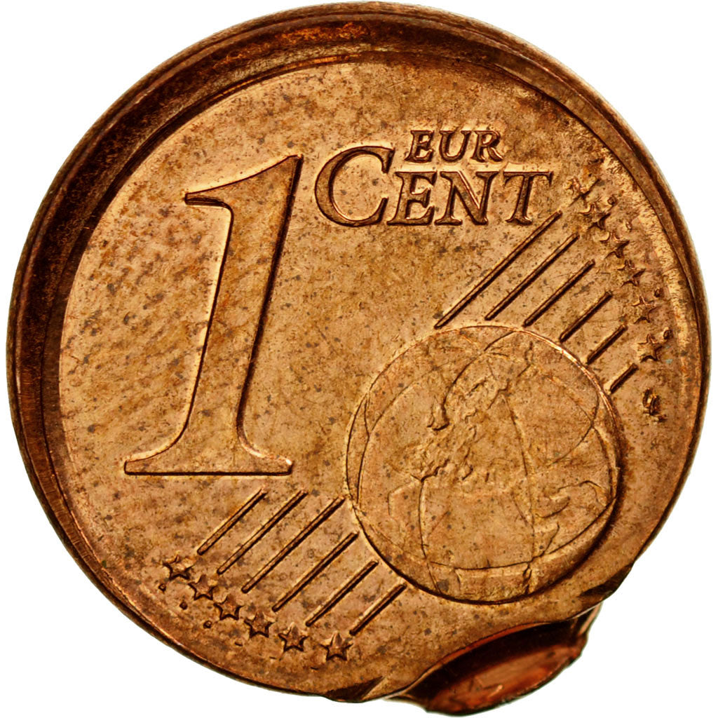 Belgio, Centime, 2017, Fautée - double frappe décentrée, SPL-, Rame