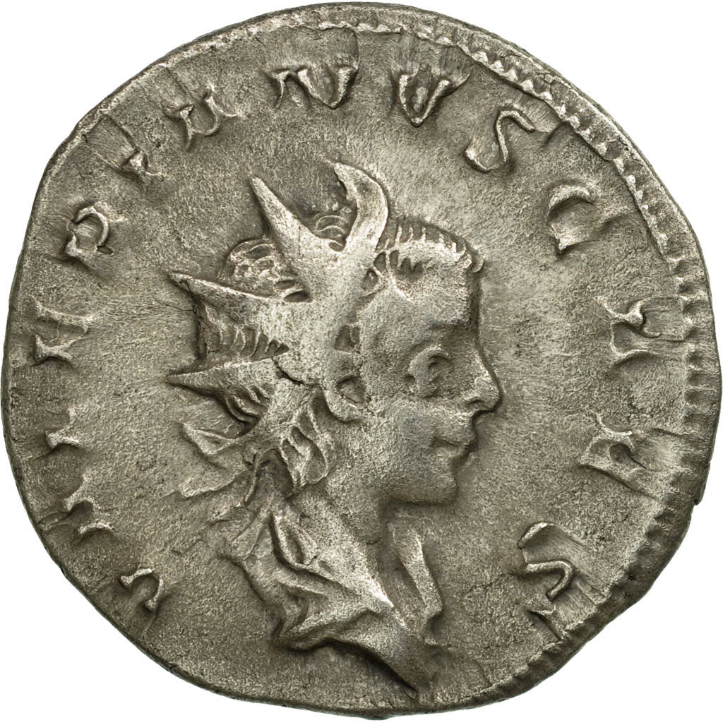 Coin, Valerian II, Antoninianus, 254-255, Trier or Cologne, EF(40-45), Billon