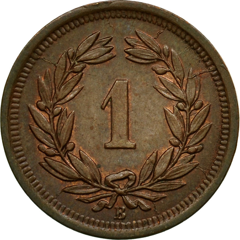 Coin, Switzerland, Rappen, 1900, Bern, MS(60-62), Bronze, KM:3.1