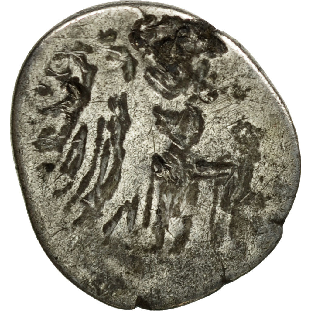 Coin, Augustus, Quinarius, 29-28 BC, Emerita, VG(8-10), Silver, RIC:1A