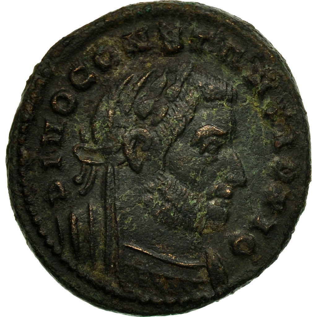 Coin, Constantius I, Follis, AD 307-308, London, EF(40-45), Billon, RIC:110