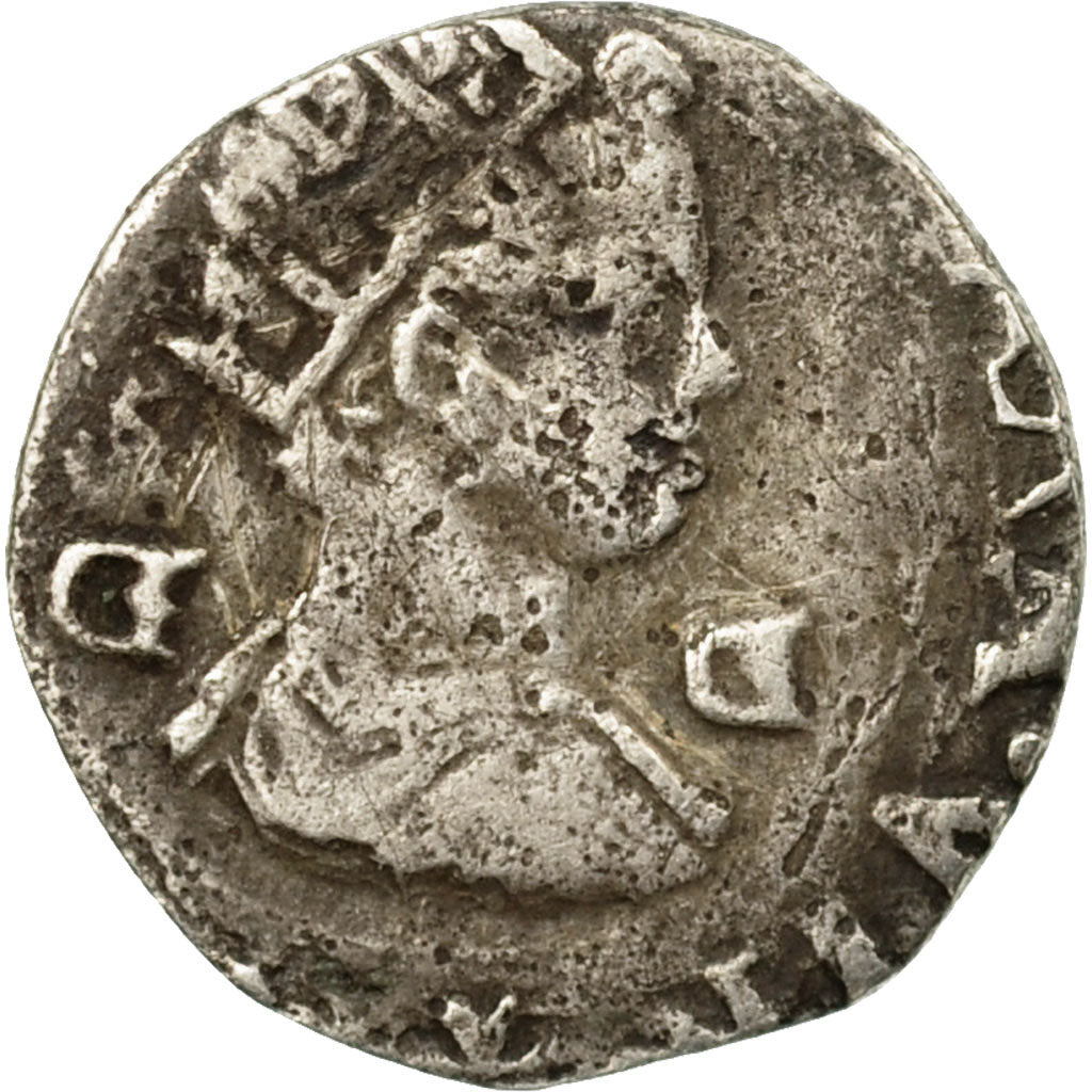 Coin, Spain, Half carlino or Zanetta, 1598-1621, Naples, VF(20-25), Silver