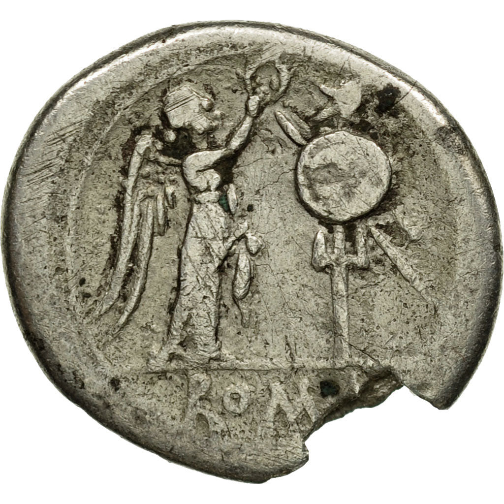 Coin, Anonymous, Victoriatus, 211-206 BC, Rome, VF(20-25), Silver, Crawford:95/