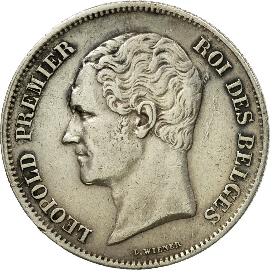 Coin, Belgium, Leopold I, 2-1/2 Francs, 1849, Brussels, AU(50-53), Silver, KM:11