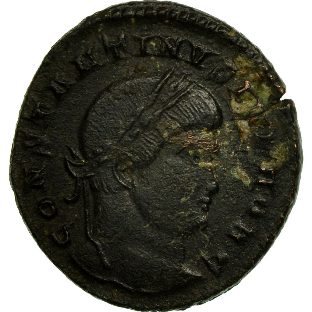 Coin, Constantine II, Nummus, 313-314, Trier, VF(30-35), Copper, RIC:441