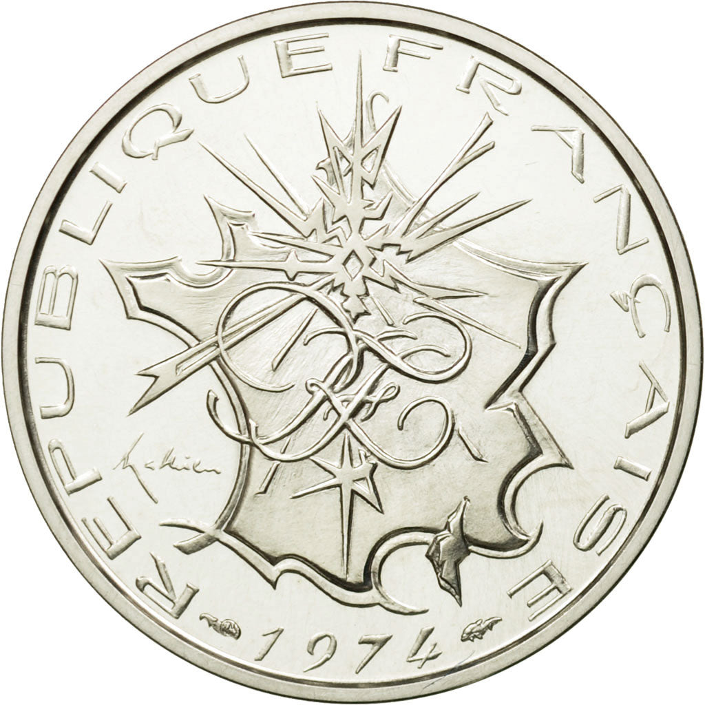 Coin, France, 10 Francs, 1974, Paris, Piéfort, MS(65-70), Silver, KM:P507