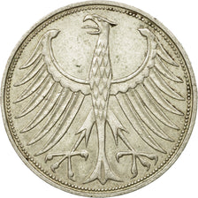 Coin, GERMANY - FEDERAL REPUBLIC, 5 Mark, 1967, Hamburg, AU(50-53), Silver