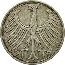 Coin, GERMANY - FEDERAL REPUBLIC, 5 Mark, 1951, Hamburg, AU(50-53), Silver