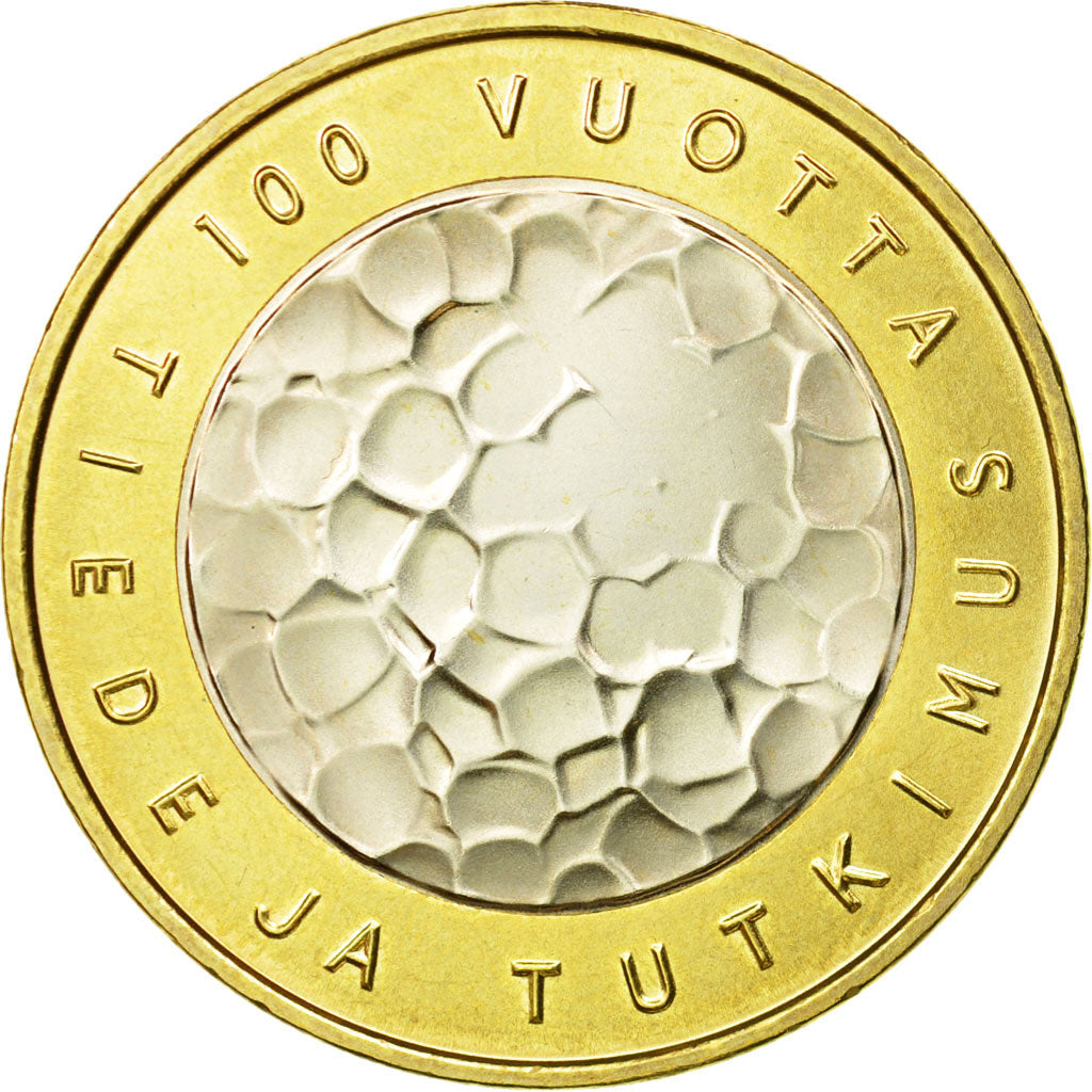 Finland, 5 Euro, 2008, MS(63), Bi-Metallic, KM:141