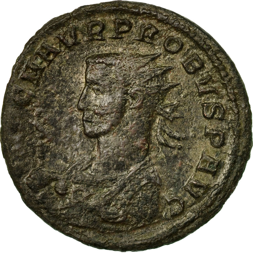 Coin, Probus, Aurelianus, 280-281, Serdica, VF(30-35), Billon, RIC:861