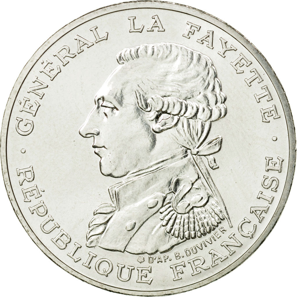 Munten, Frankrijk, 100 Francs, 1987, Paris, ZF+, Zilver, KM:P991a