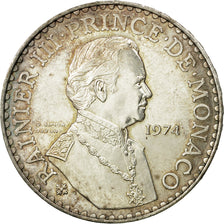 Coin, Monaco, Rainier III, 50 Francs, 1974, AU(55-58), Silver, KM:152.1