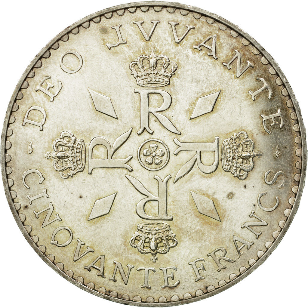 Coin, Monaco, Rainier III, 50 Francs, 1974, AU(55-58), Silver, KM:152.1