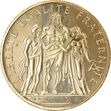 France, 10 Euro, 2012, Paris, MS(64), Silver, Gadoury:EU 516, KM:2073
