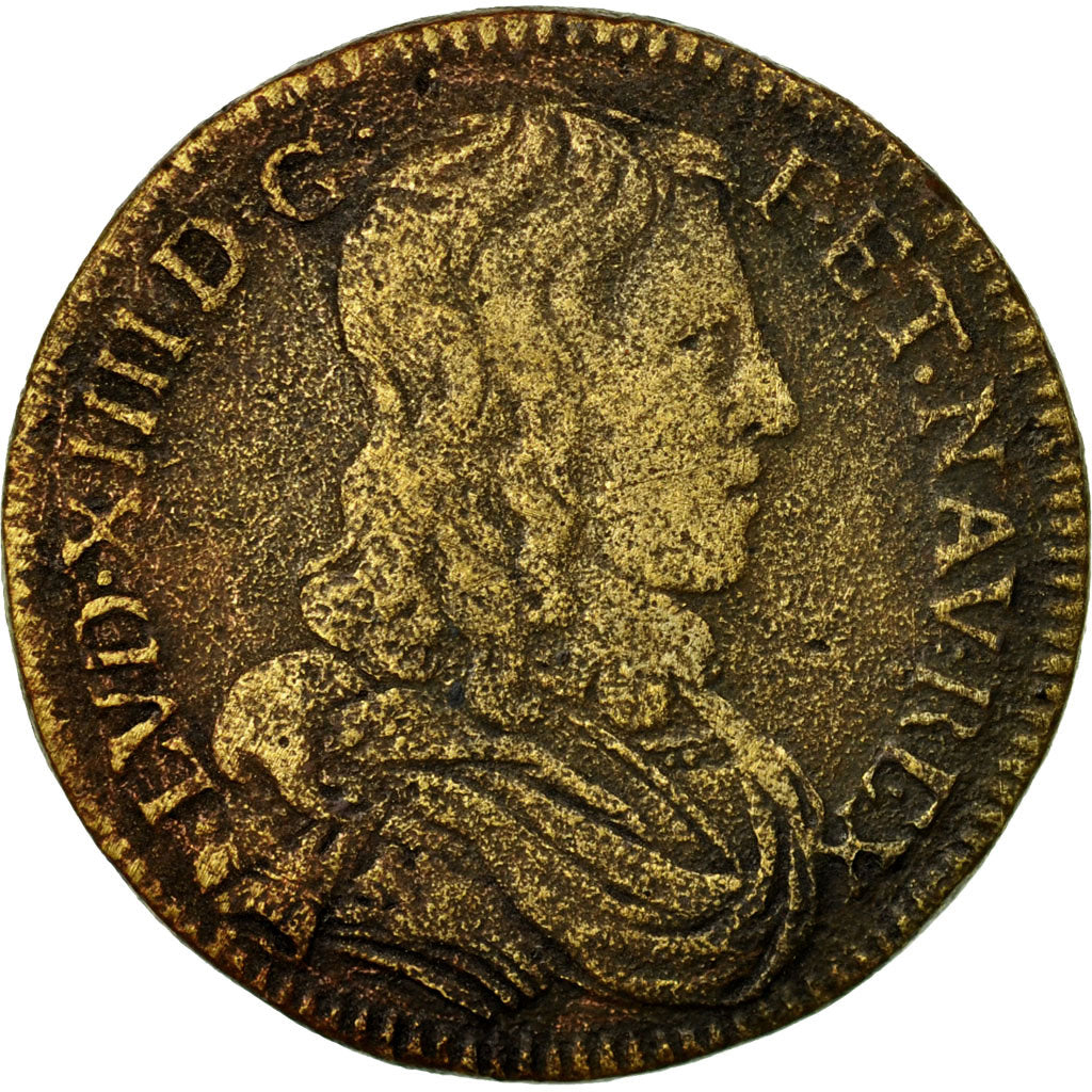 France, Jeton, Royal, VF(20-25), Brass