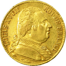 Coin, France, Louis XVIII, Louis XVIII, 20 Francs, 1814, Paris, EF(40-45), Gold