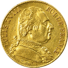 Münze, Frankreich, Louis XVIII, Louis XVIII, 20 Francs, 1815, Paris, SS, Gold