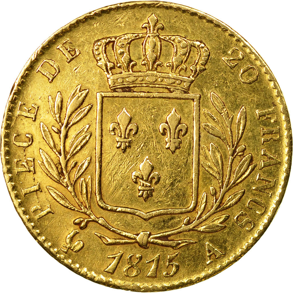 Münze, Frankreich, Louis XVIII, Louis XVIII, 20 Francs, 1815, Paris, SS, Gold