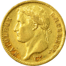 Coin, France, Napoléon I, 20 Francs, 1814, Paris, EF(40-45), Gold, KM:695.1