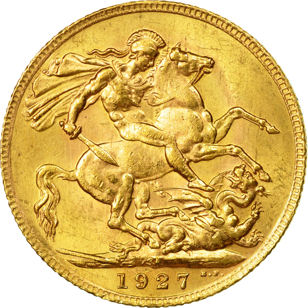 Moneta, Sudafrica, George V, Sovereign, 1927, Pretoria, SPL-, Oro, KM:21